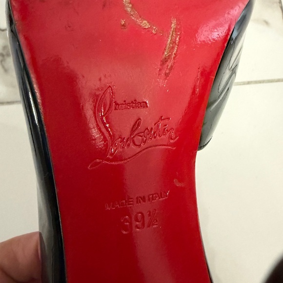 Christian Louboutin Black Patent Heels - Picture 4 of 10